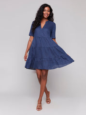 Robe en Lin à Volants