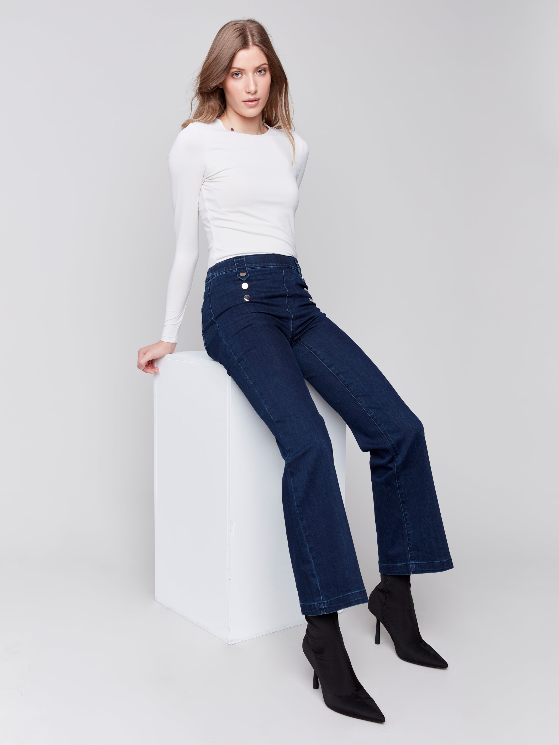 Jeans Jambe Évasée