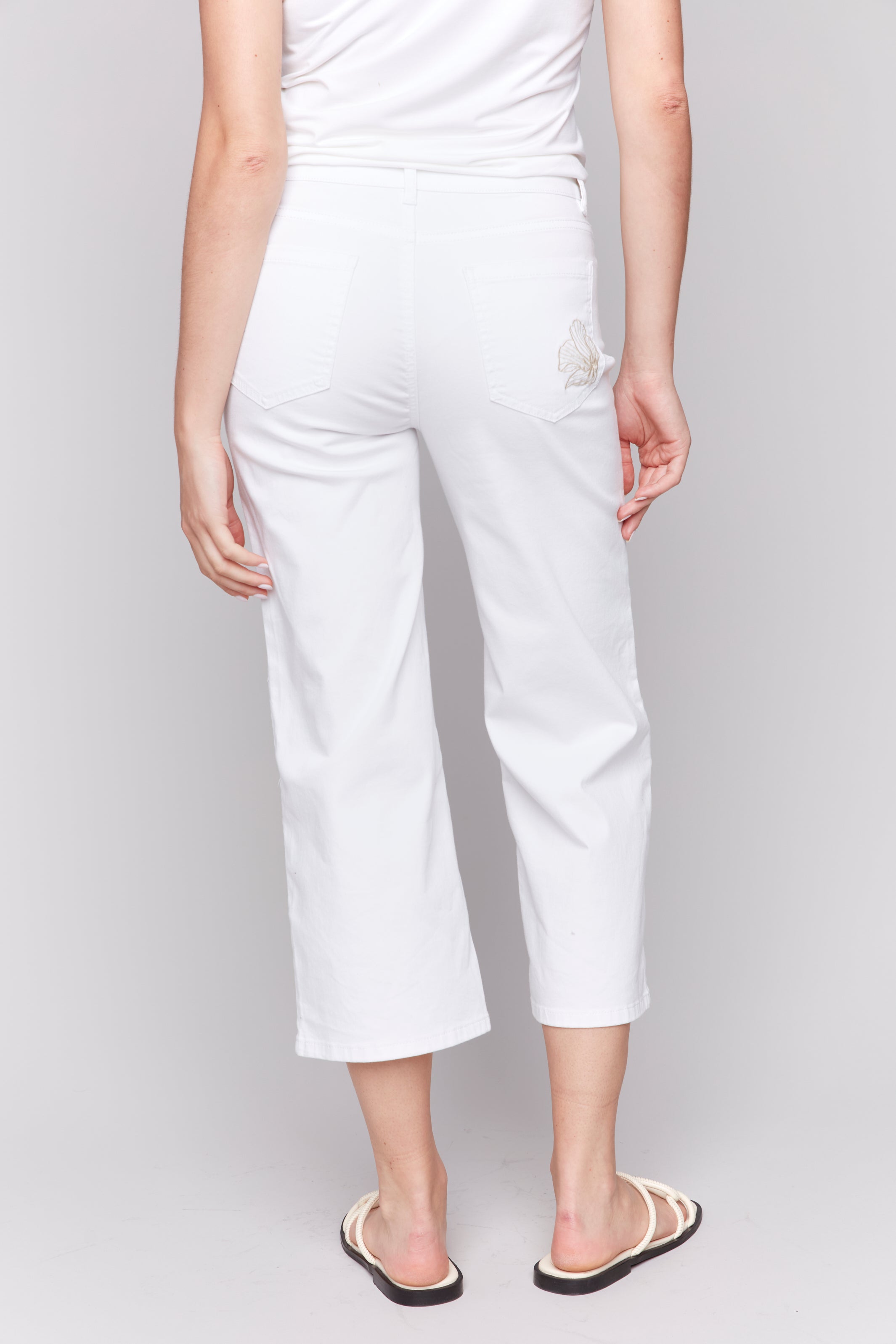 Pantalon Cheville Brodé