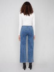 Jeans Coeurs Embossés
