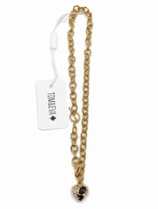 Collier Or Court Pendentif Coeur