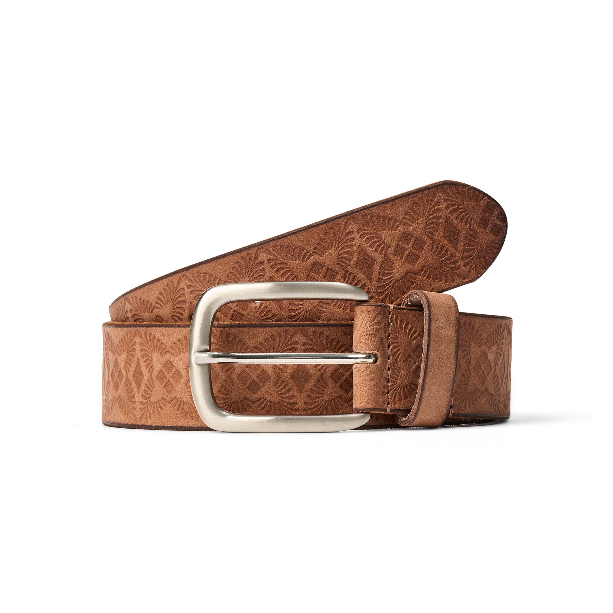 Ceinture en Cuir Motifs en Relief