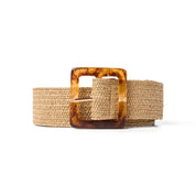 Ceinture en Paille Élastique