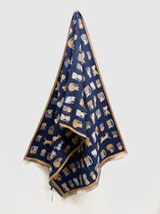Foulard en Tricot Imprimé de Chats