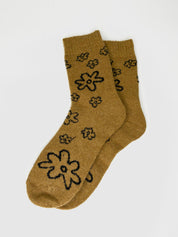 Bas de Laine Angora Fleurs