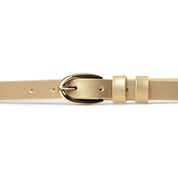 Ceinture en Cuir Métallique