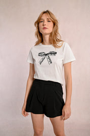 T-Shirt Imprimé Boucle