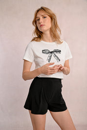 T-Shirt Imprimé Boucle