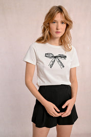T-Shirt Imprimé Boucle