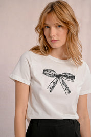 T-Shirt Imprimé Boucle
