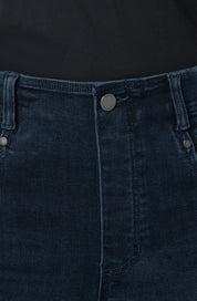 Taille pull-on sans fermeture éclair du jeans Liverpool Gia Glider RAVEN-WING