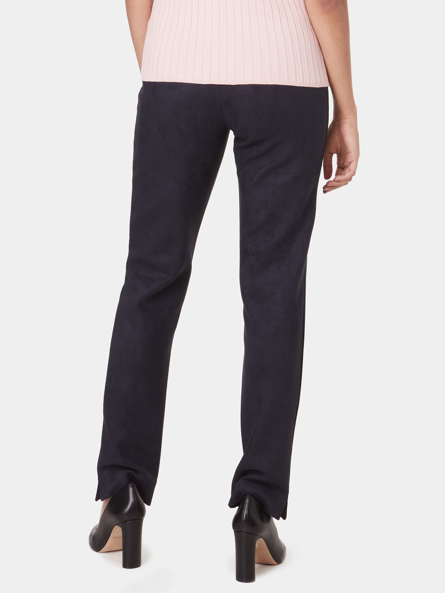 Pantalon Sans Zip Droit Suède Vegan
