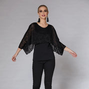 Top Poncho en Dentelle