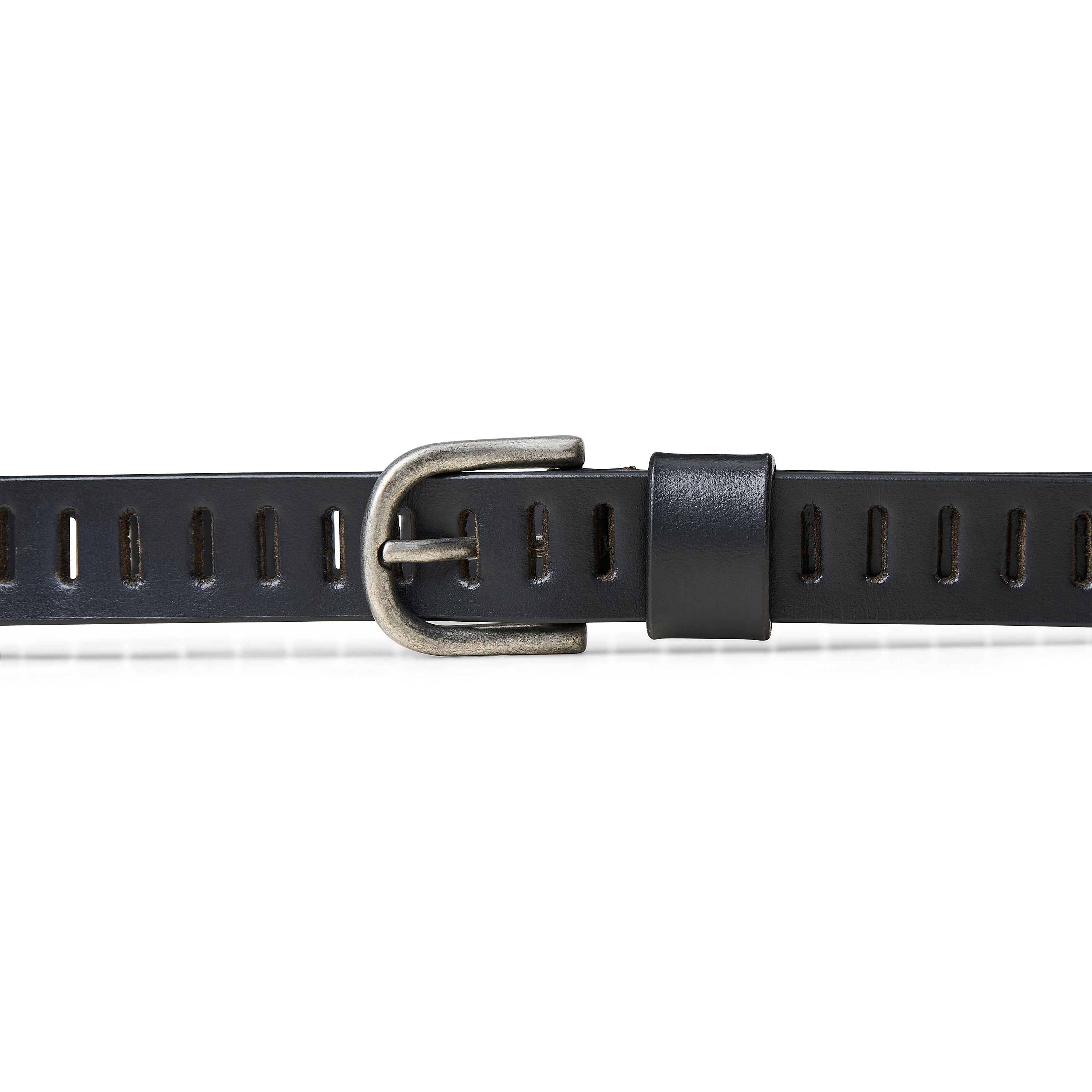 Ceinture en Cuir avec Fentes Trouées