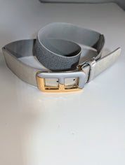 Ceinture Élastique Boucle Argent et Doré