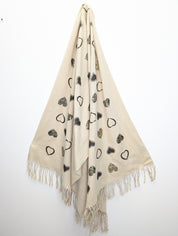 Foulard Imprimé de Coeurs