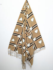 Foulard Carreaux avec Coeurs