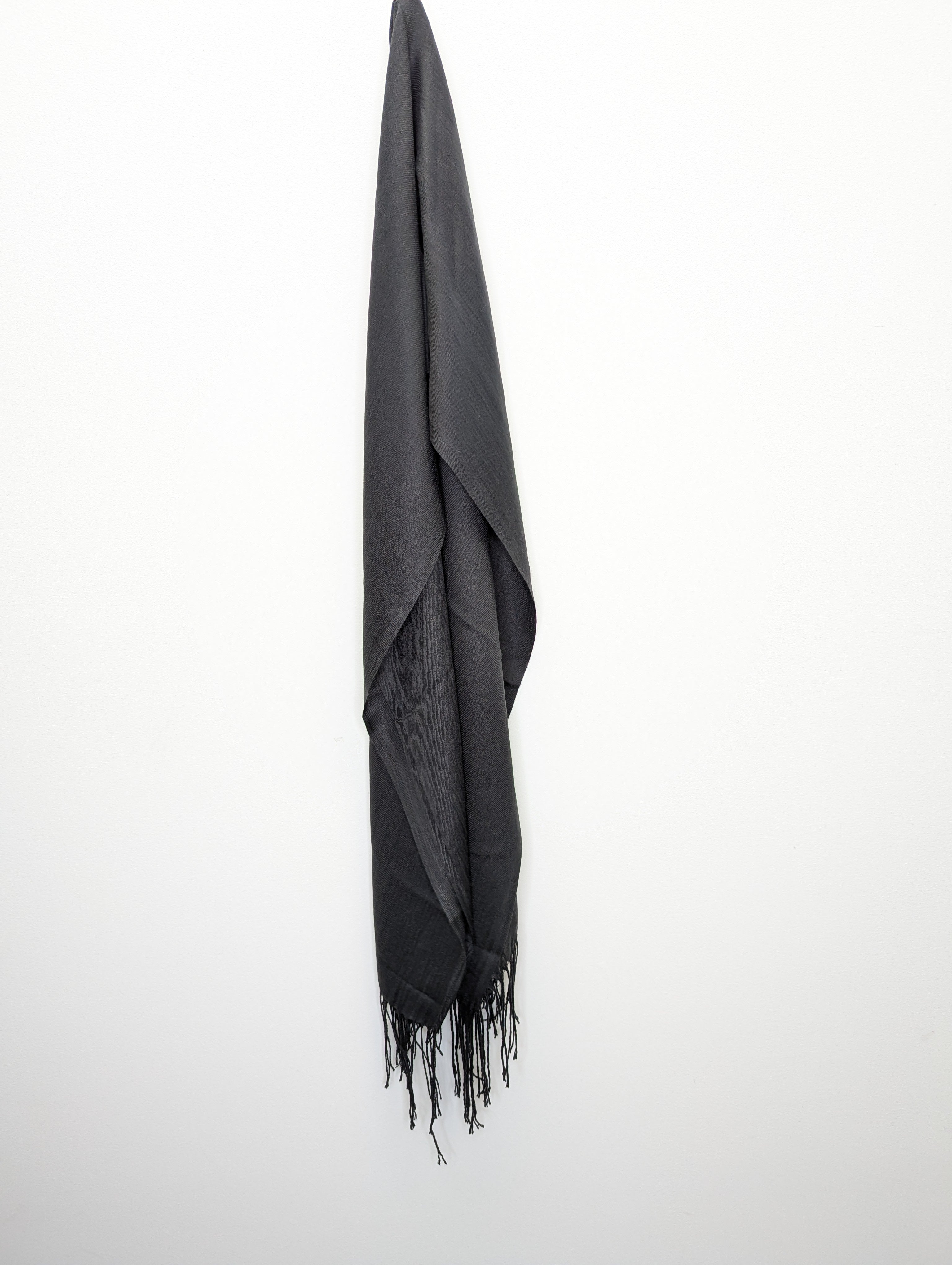 Foulard Léger Uni à Franges