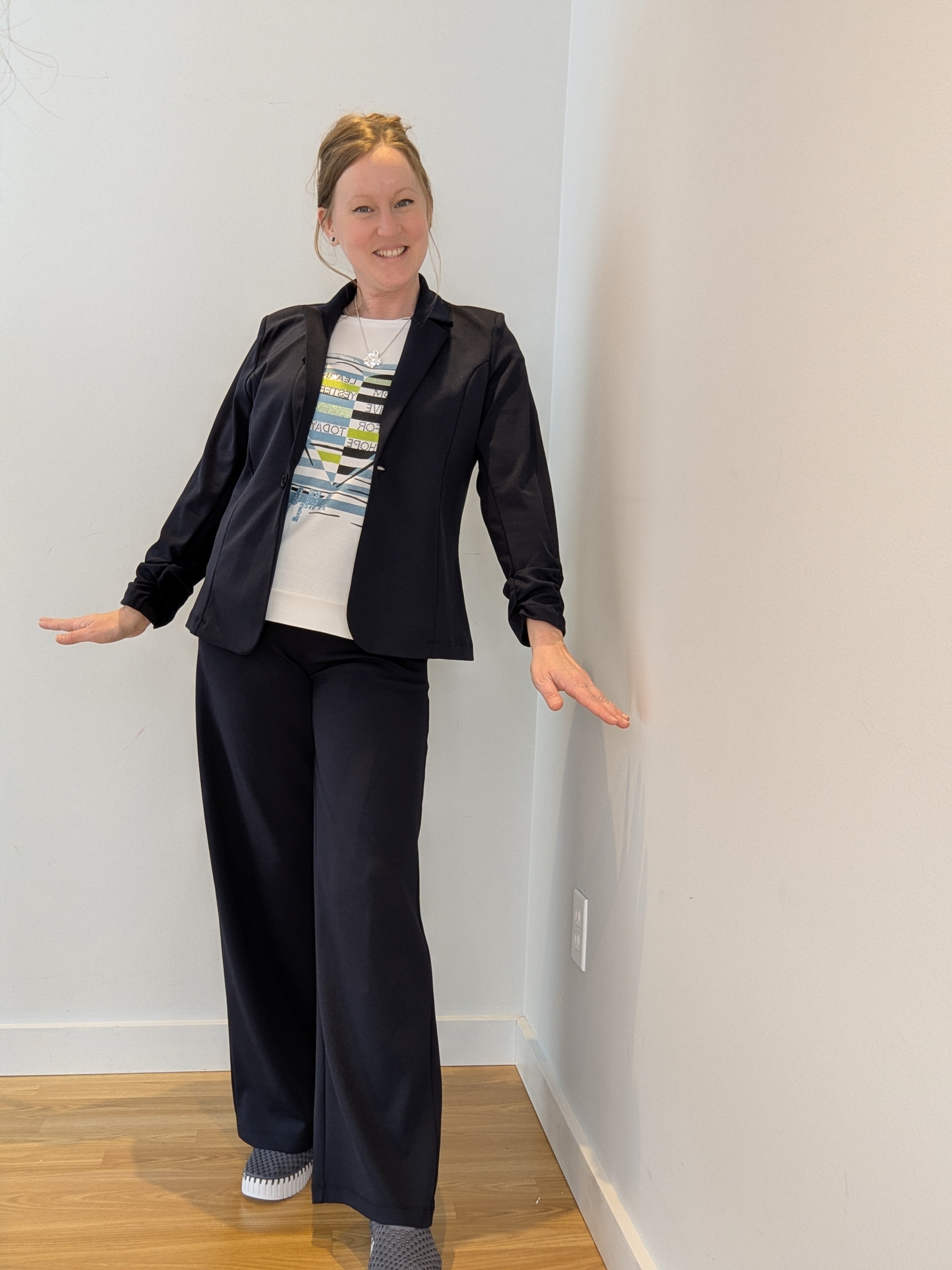 Chandail Manches Courtes Rayé Avec Coeur