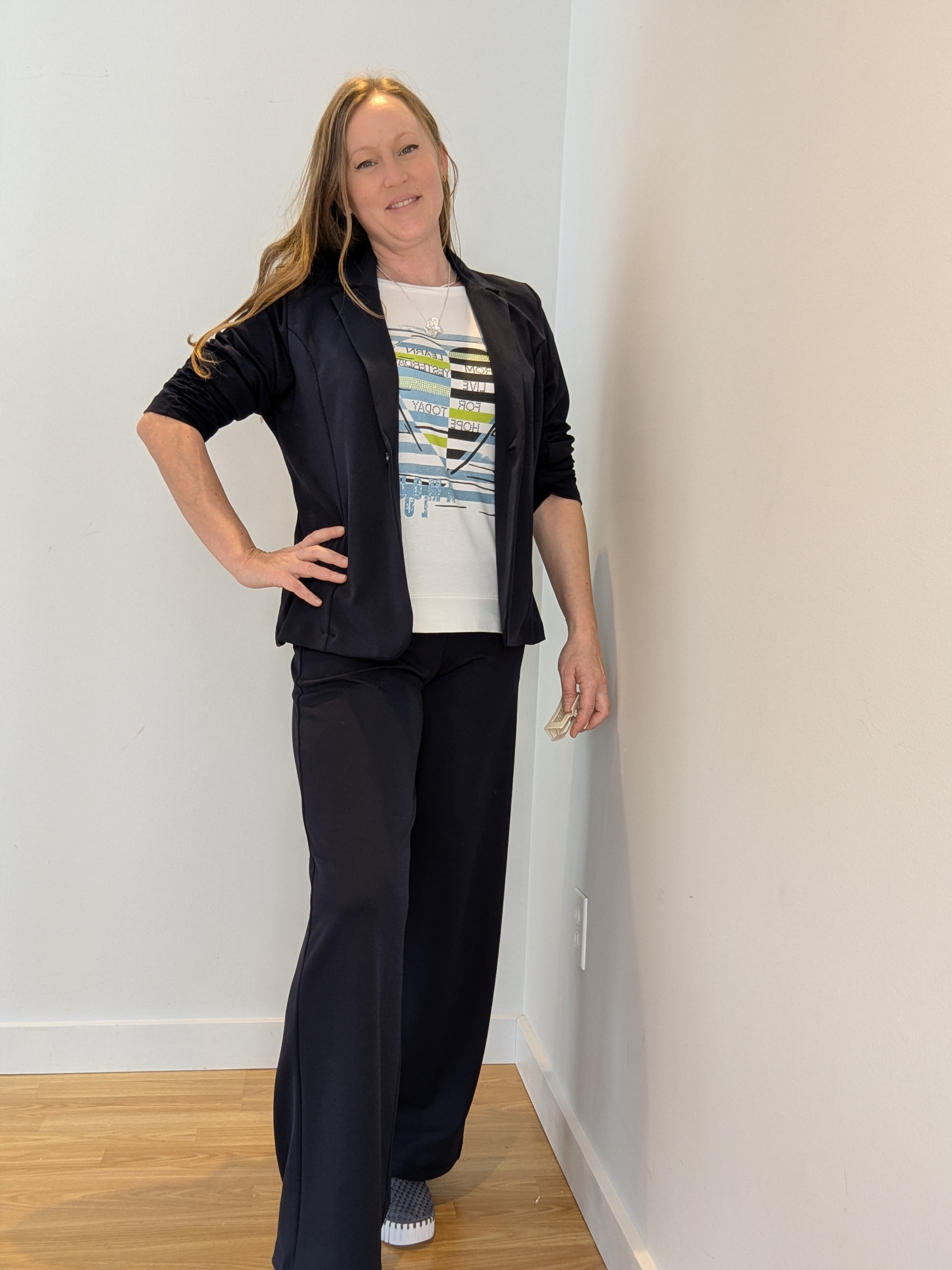 Chandail Manches Courtes Rayé Avec Coeur