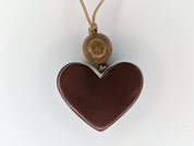 Collier Ajustable Pendantif Ovale Ajustable Léger en résine Cordon de Tissu