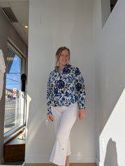 Chemisier Imprimé Effet Froissé