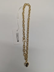 Collier Or Court Pendentif Coeur