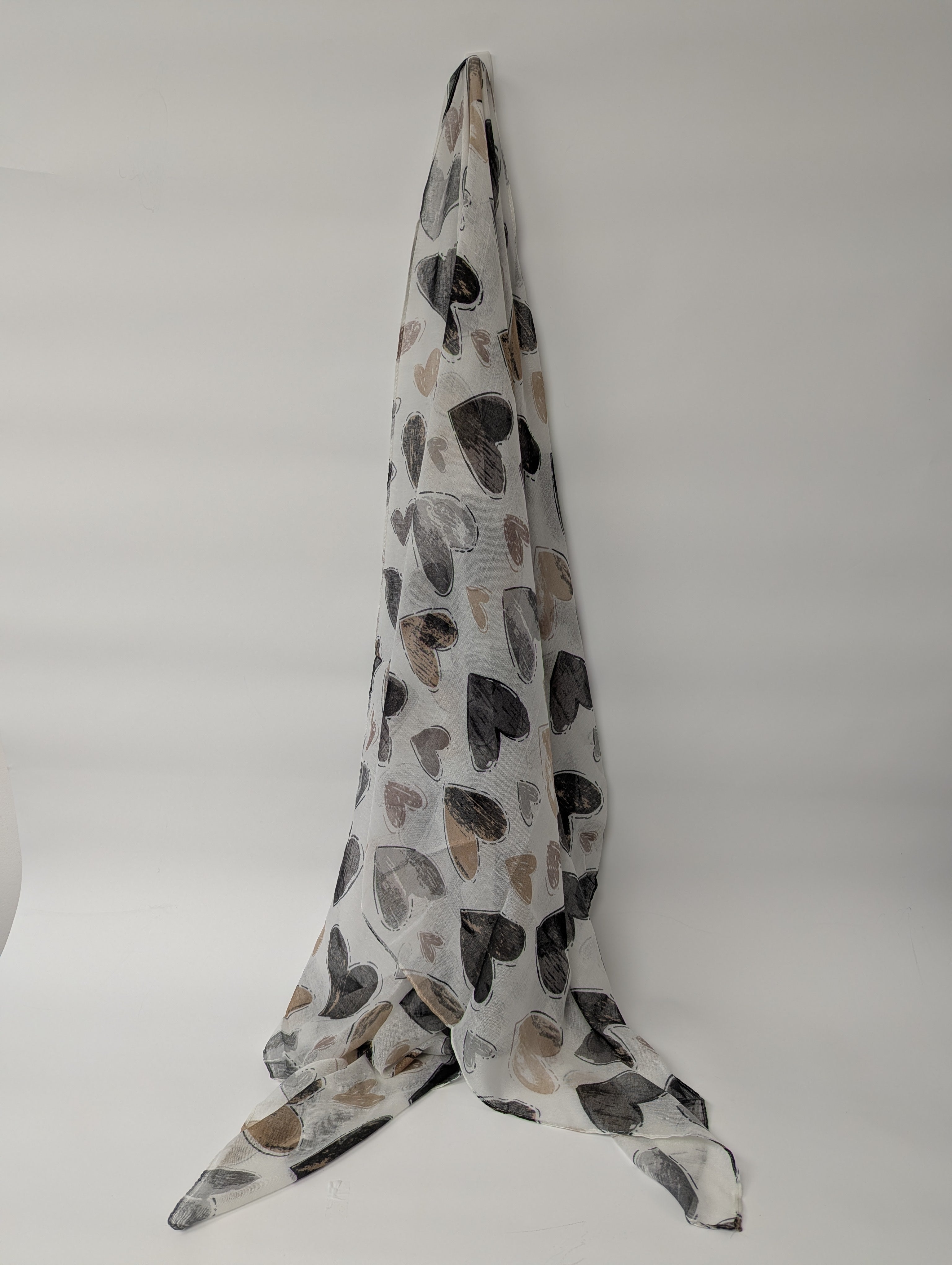 Foulard Imprimé Coeurs