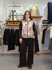 Veste Sans Manches Réversible en Fausse Fourrure