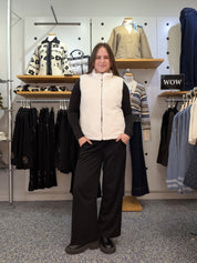 Veste Sans Manches Réversible en Fausse Fourrure