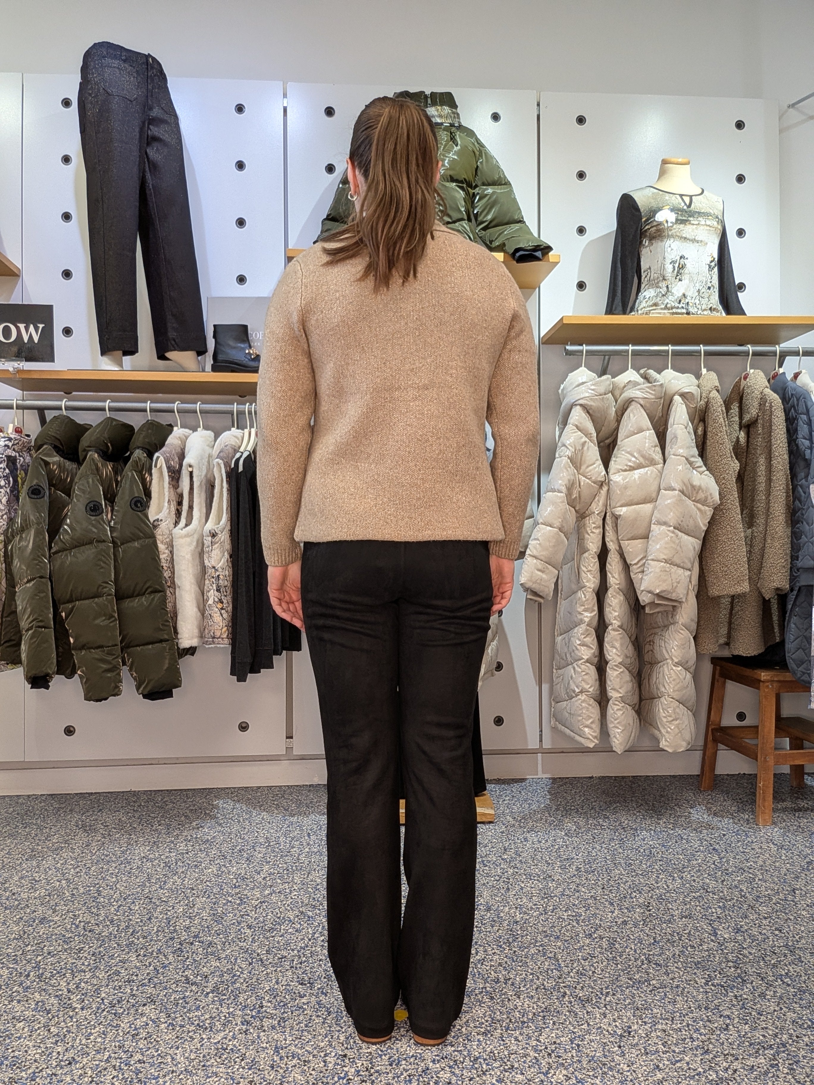 Cardigan Style Veston Noisette à Poches