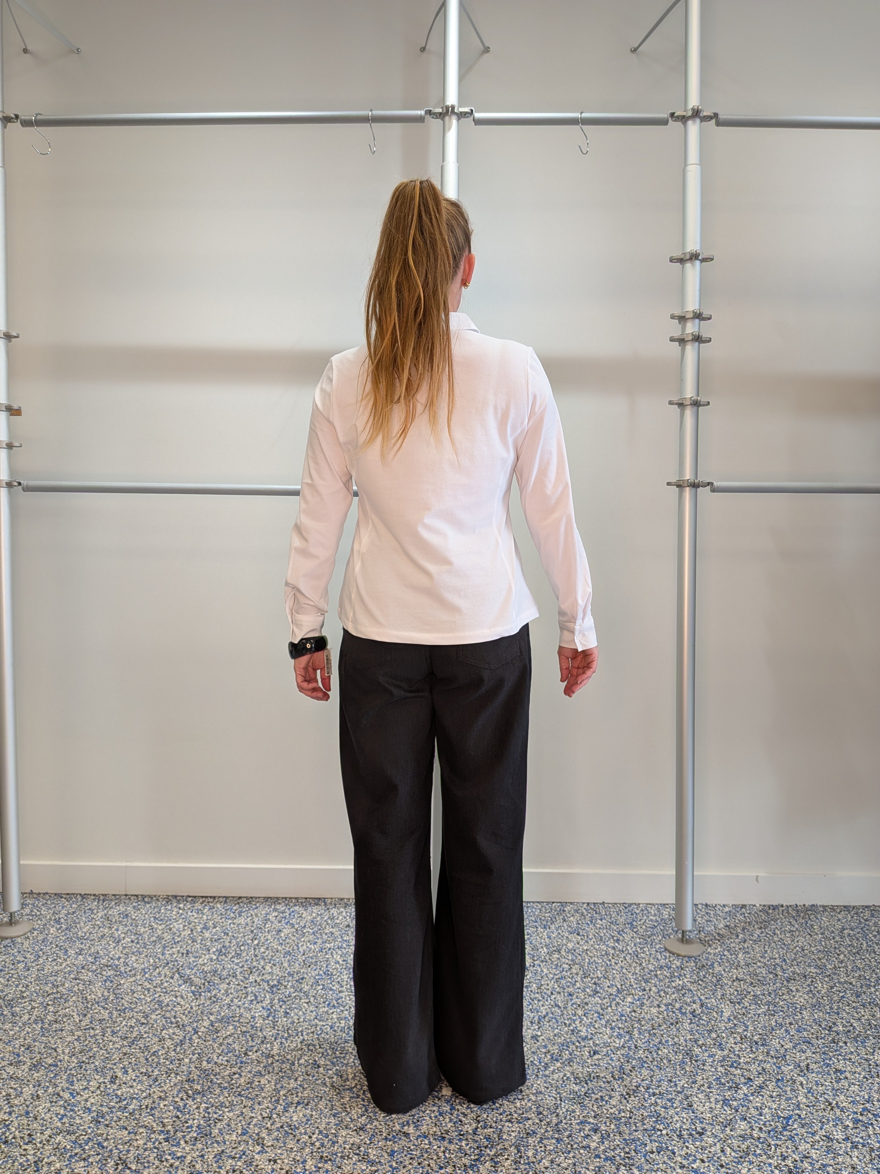Blouse Blanche à Imprimé Abstrait