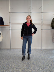 Veste Marine en Chenille Doublée Sherpa