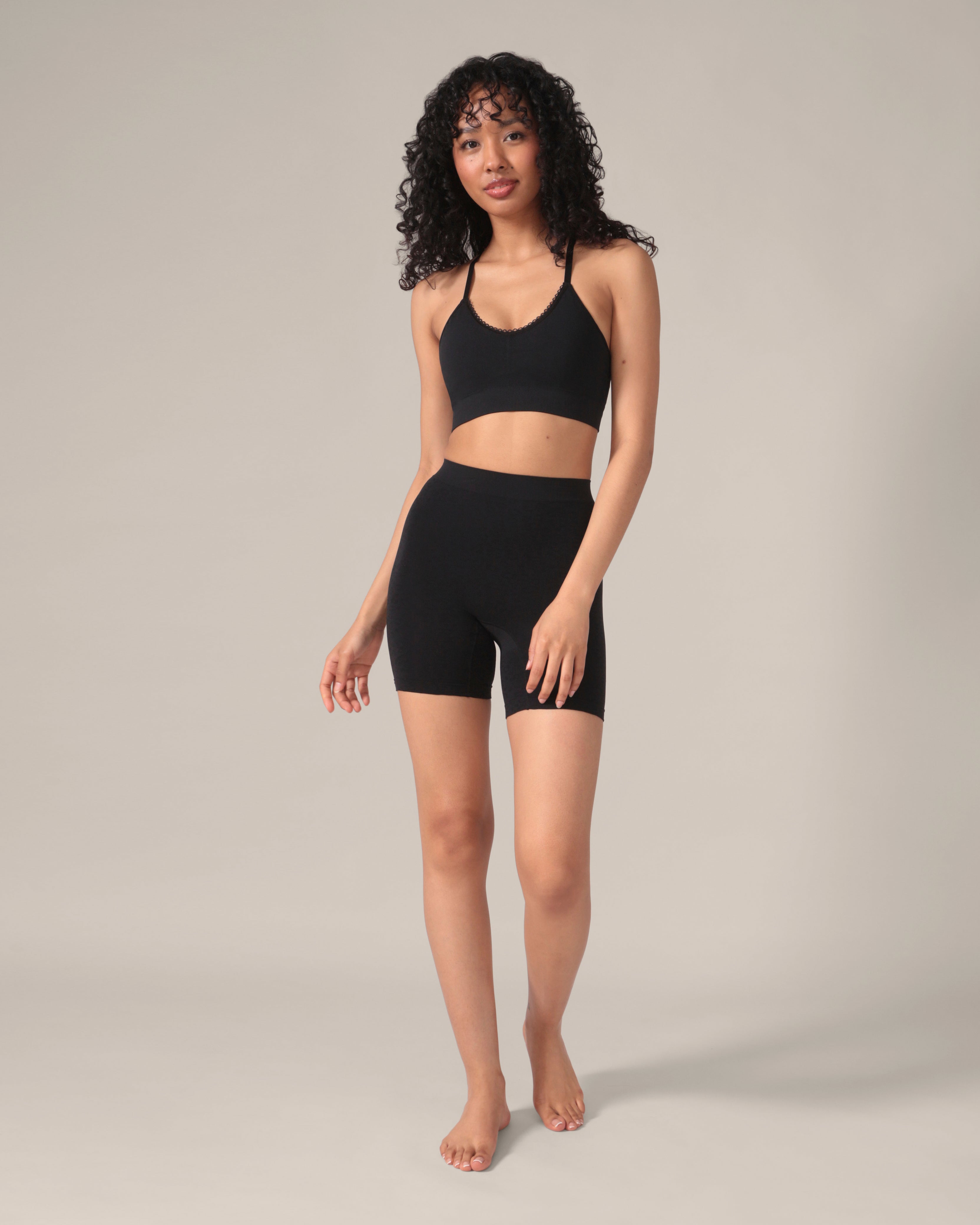 Short Sans Couture Motif Léopard
