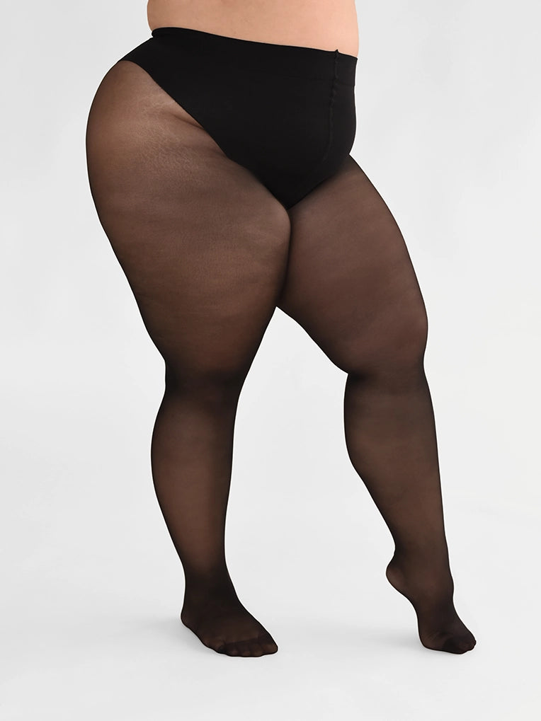 Collant Sculptant Diaphane Noir