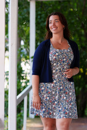 Robe Ligne A Fleuri Khaki