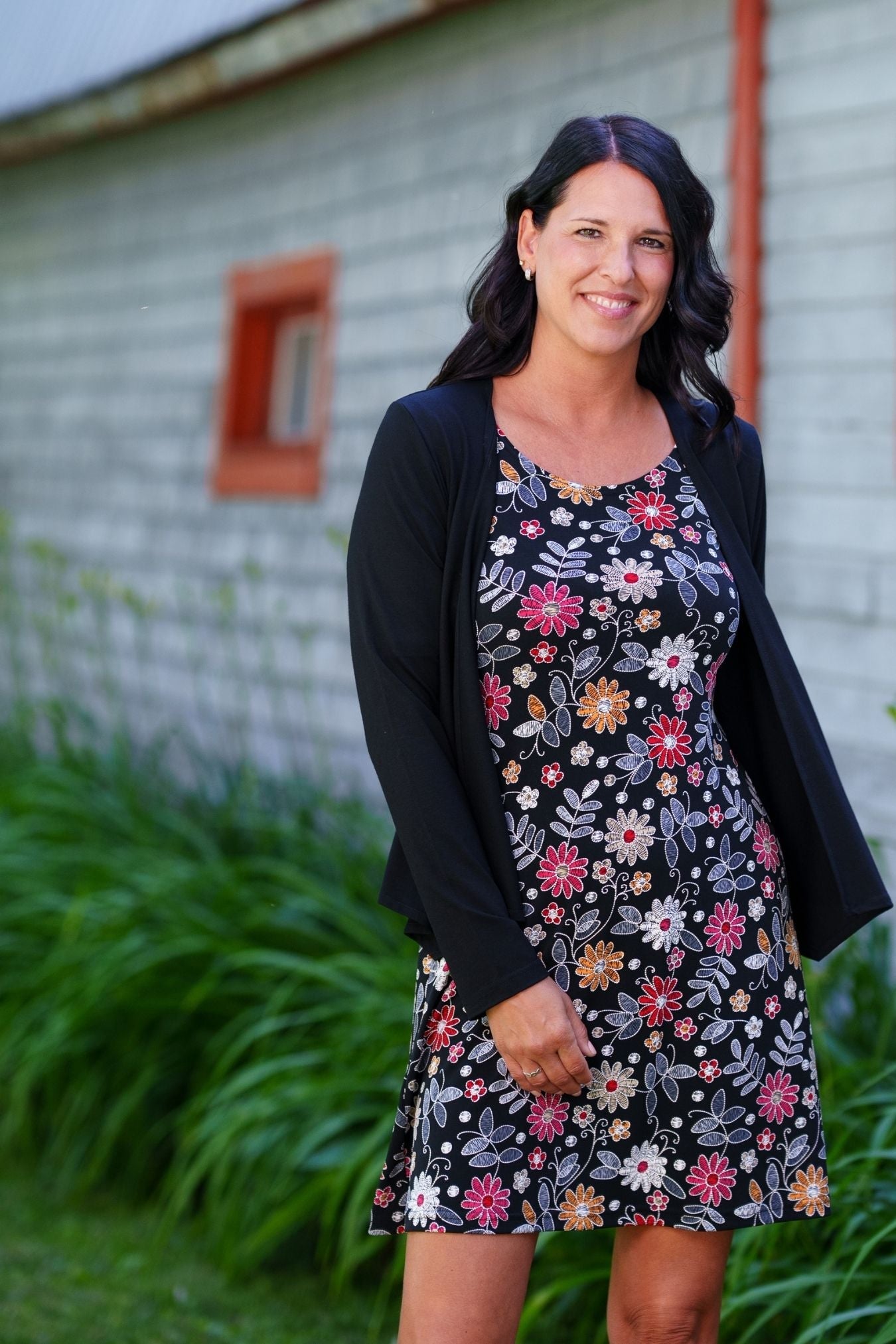 Veste Bolero Manches Longue avec Asymétrie au Bas