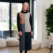 Robe 7/8 Bonaventure à Blocs et Rayures