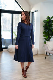 Robe Midi Richelieu Indigo