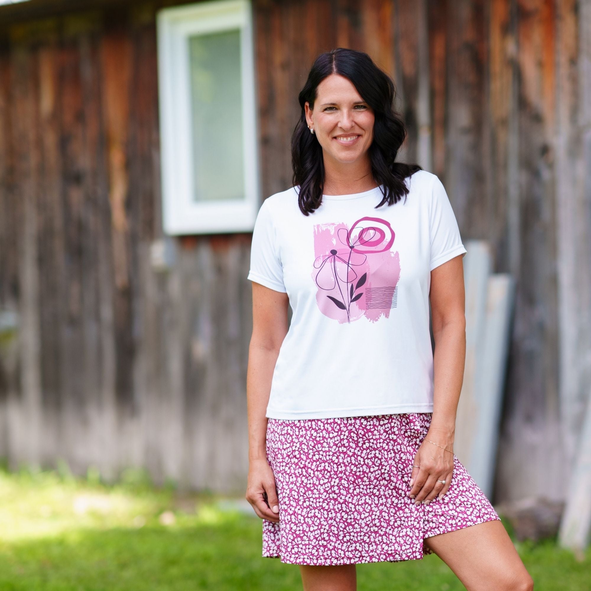 T-Shirt Graphique Doux et Confortable coupe droite