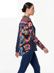 Blouse fleurie multicolore à manches longues CYC Coco Y Club pour femme
