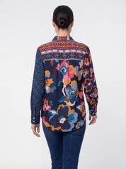 Blouse fleurie multicolore à manches longues CYC Coco Y Club pour femme