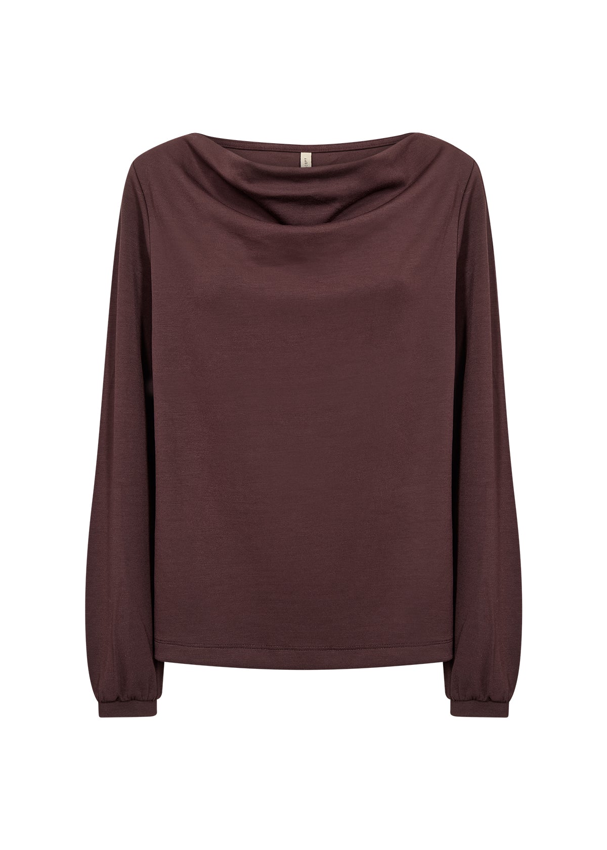 Chandail col bénitier chocolat Soya Concept pour femme
