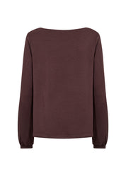 Chandail col bénitier chocolat Soya Concept pour femme