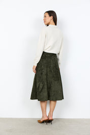 Chandail polo en tricot crème à boutons dorés Soya Concept pour femme