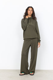 Chandail scuba vert forêt à col montant Soya Concept pour femme