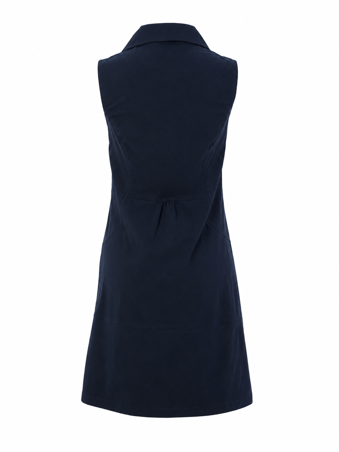 Robe sans Manche Zip au Col
