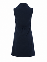 Robe sans Manche Zip au Col