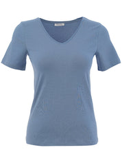 T-Shirt Uni Col en V