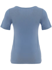 T-Shirt Uni Col en V